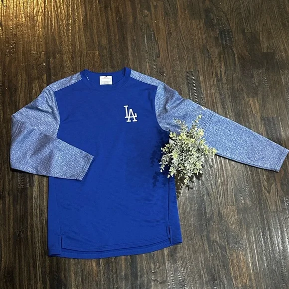 Dodgers Majestic Ribbed long sleeve shirt - Picture 1 of 10